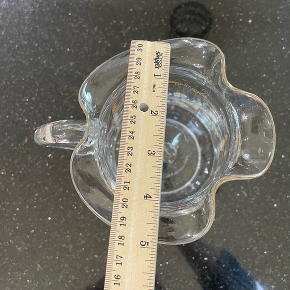 Vintage Victorian Style Exquisite Blown Glass Hand Painted Pitcher - Picture 6 of 7